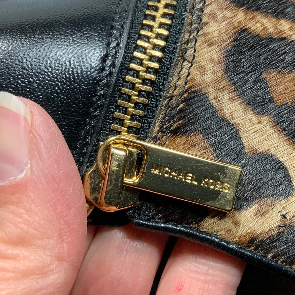 Michael Kors Sammy Leopard Print Bootie - Size 6.5 - Picture 13 of 14
